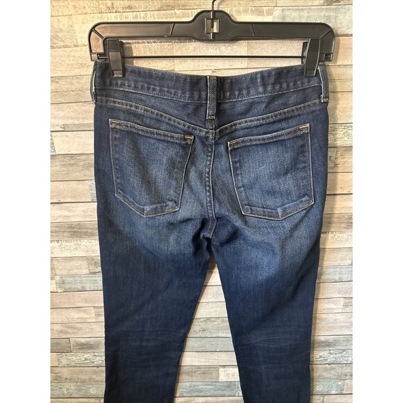 Women’s J.crew Denim Jeans Mid rise Toothpick Dark Wash Size 26 - Picture 15 of 16